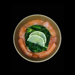 Салат Хіяші з лососем