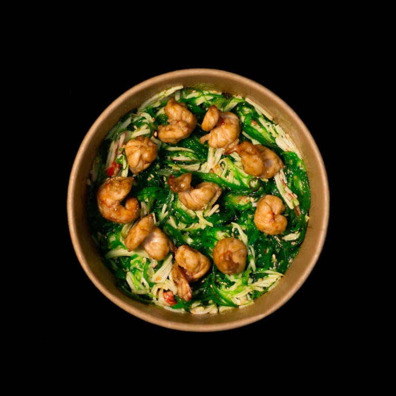 Салат Хіяші з креветками